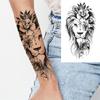 Death Skull Flower Temporary Tattoo For Women Girls Snake Bird Peony Tattoo Sticker Black Fake Blossom Sexy Tatoo Transfer Adult
