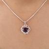Pietra Ametista Gioielli in Argento Sterling 925 Ciondolo Zircone 0.84" Regalo Per Mamma CZP-14-9