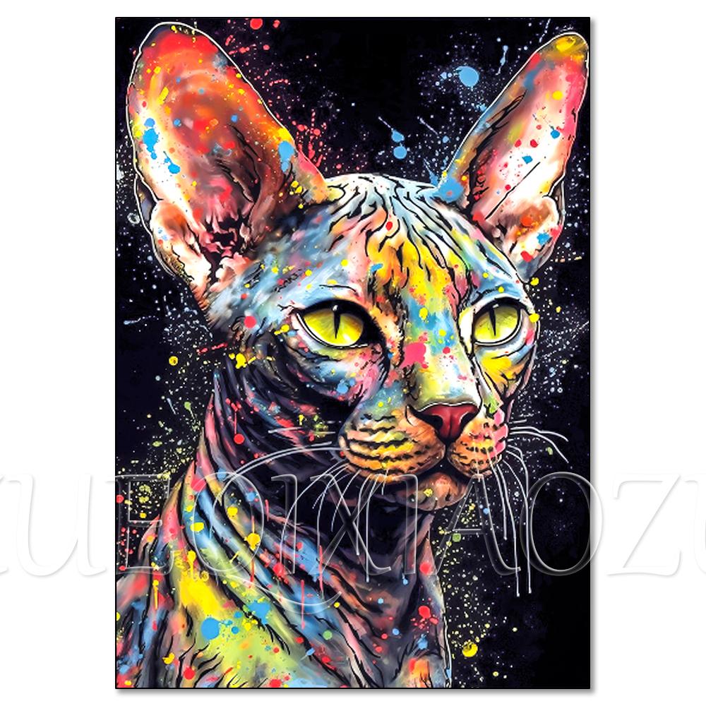 Neues DIY Diamantmalerei Katze Hund Schwan Tier Diamantstickerei Voll Strass zu verkaufen Mosaik Einlegekunst Wanddekoration