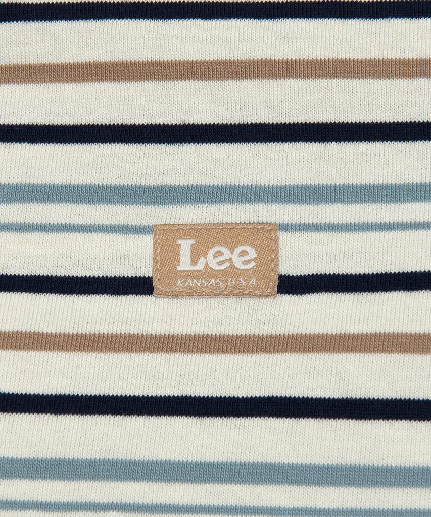LEE Women'S Multi-Stripe Collared T-Shirt Ivory