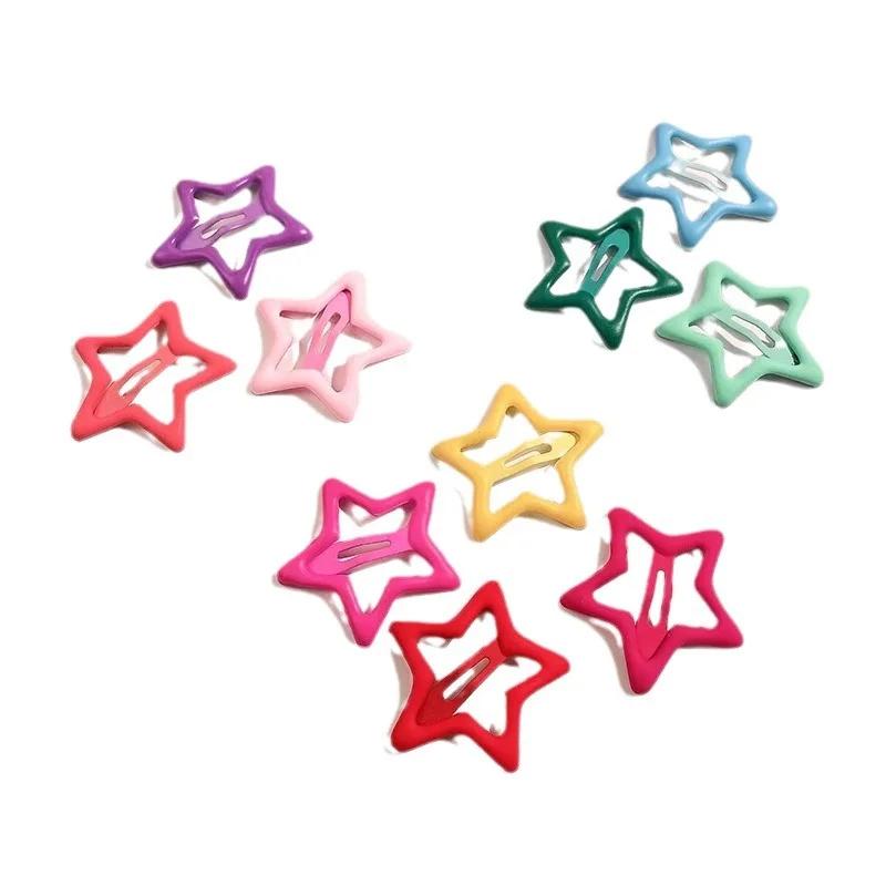 10 buc/set Agrafă de păr stea colorată drăguță pentru fete copii agrafe de păr adorabile pentru decorarea părului accesorii de păr pentru copii