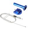 Universal 22mm 7/8" Motorcycle Throttle Twist Grip CNC Aluminum Gas Handle Grip Throttle Knob With Cable For Motorbike