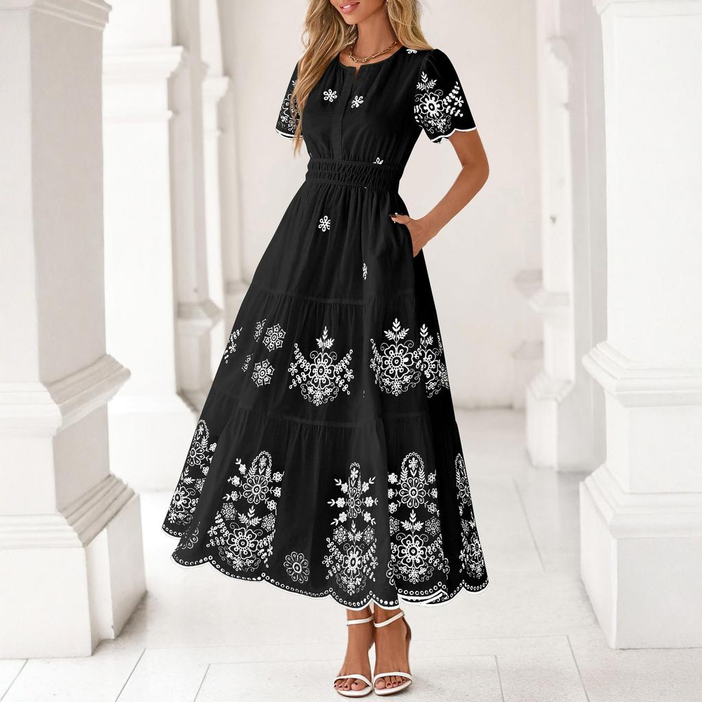 Women's Fashionable Casual -color Dress