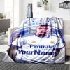Coperta con Nome Personalizzato Mbappe Coperta Leggera Personalizzabile Morbida e Accogliente Adatta per Letto Decorazione Casa Divano Divano Quattro Stagioni Multiuso
