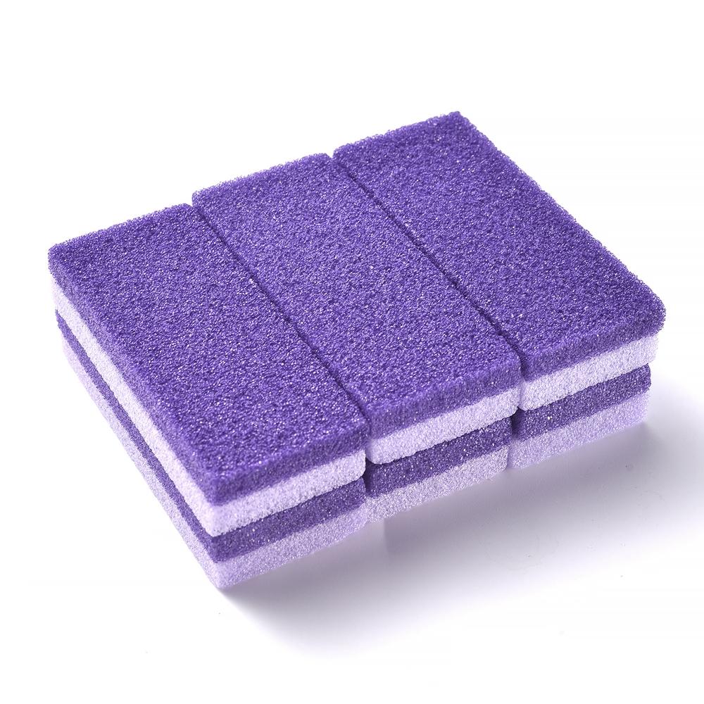 

6PCS Pumice Foot File Foot Rasp Professional Feet Care For Hard Dead Skin Callus Remover Pedicure File Foot Exfoliation Care Tool фиолетовый