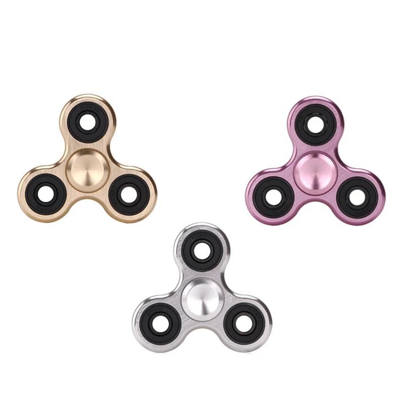 Nuovo Fidget Spinner in Lega di Alluminio EDC Manuale per Autismo ADHD Ansia Sollievo dallo Stress Concentrazione Spinner Manuale Metallico Giocattoli Fidget