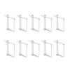 10PCS 70mm Trailer Coupler Pin Silver Galvanized Iron Quick Latching Square Safety Heavy Duty Locking Pin For Mowers