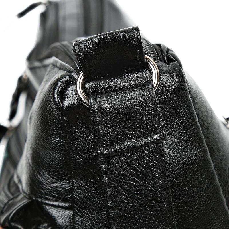 Middle-Aged Women's Large Capacity Bag Soft Leather Shoulder Crossbody Bag for Mom
