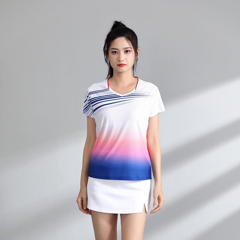 Quick-Dry Breathable Badminton Sport Set Unisex Short Sleeve Top Shorts Tennis Pickleball Running Gym