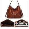 PU Leather PU Leather Handbags Large Capacity Casual Style Leather Shoulder Bag Simple Design Shoulder Strap