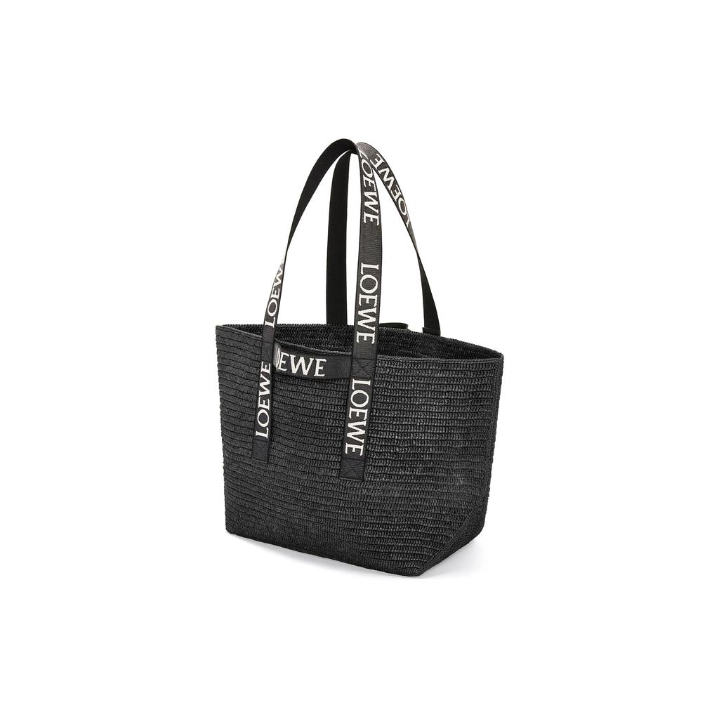 Loewe Fold Shopper Bag Black Women Tote_bags B507X23X10-1100