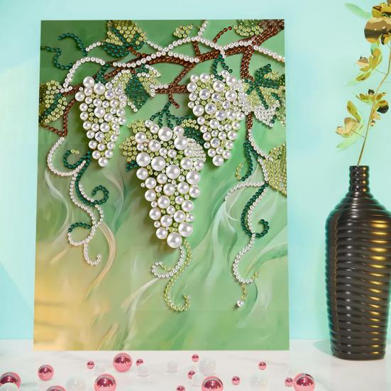 DIY Sada pro malování perličkami 3D plastová sada pro perličkové umění a řemesla Květinové a rybí vzory Perličkový umělecký projekt pro začátečníky i dospělé Domácí dekorace Slavnostní dárek