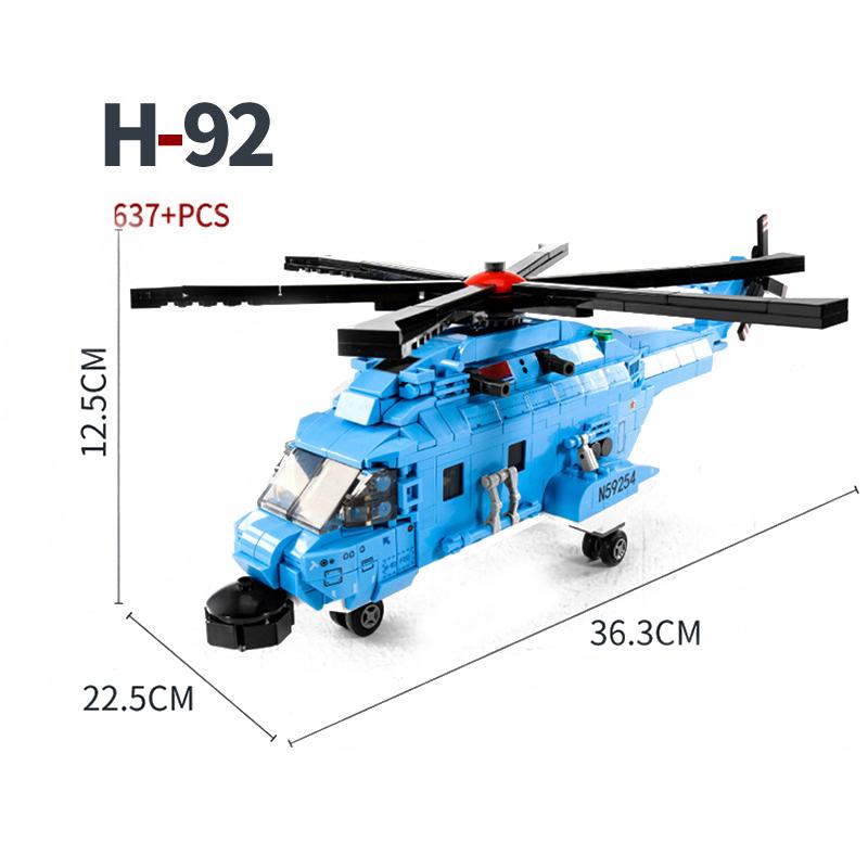 4 Types Military scene Aircraft Spitfire Fighter Model Building Blocks Airplane WW2 Army Bricks Toys for Children Boys