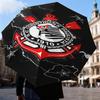 1PC Sport Club Football Crest Printed Umbrella Folding umbrella, automatic umbrella 8-Frame for Travel, camping Fan gifts Christmas Gifts