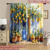 2D flat Photography Backdrop Background Banner Blue Door Lemon Garden 100% Polyester Family Party Use for Suitable for