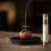 Zisha Persimmon Incense Holder: Ruyi Home Zen Decor for Tea Table