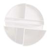 Organisateur de bureau - MAUL - Rond - Plastique ABS - Blanc transparent - 6 compartiments
