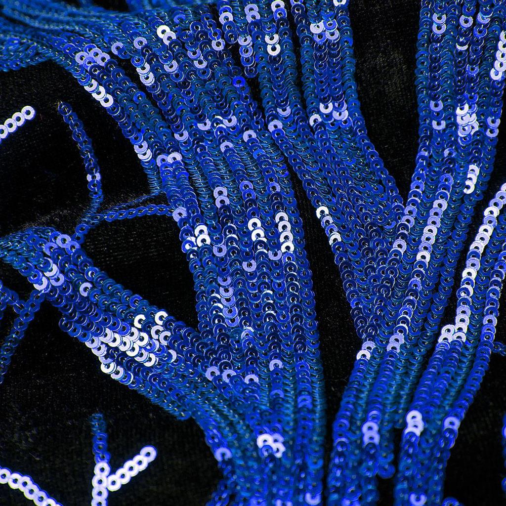 PYJTRL Herrenmode Blazer mit Einsätzen und glänzenden Pailletten