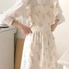 BELLELIFE Pencil Flower Ruffle Apron