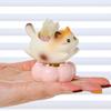 Rotating Cat Figurine Bring Good Luck Healing Stone Holder Stress Relief Desk Toy Home Office Desktop Kitten Decoration