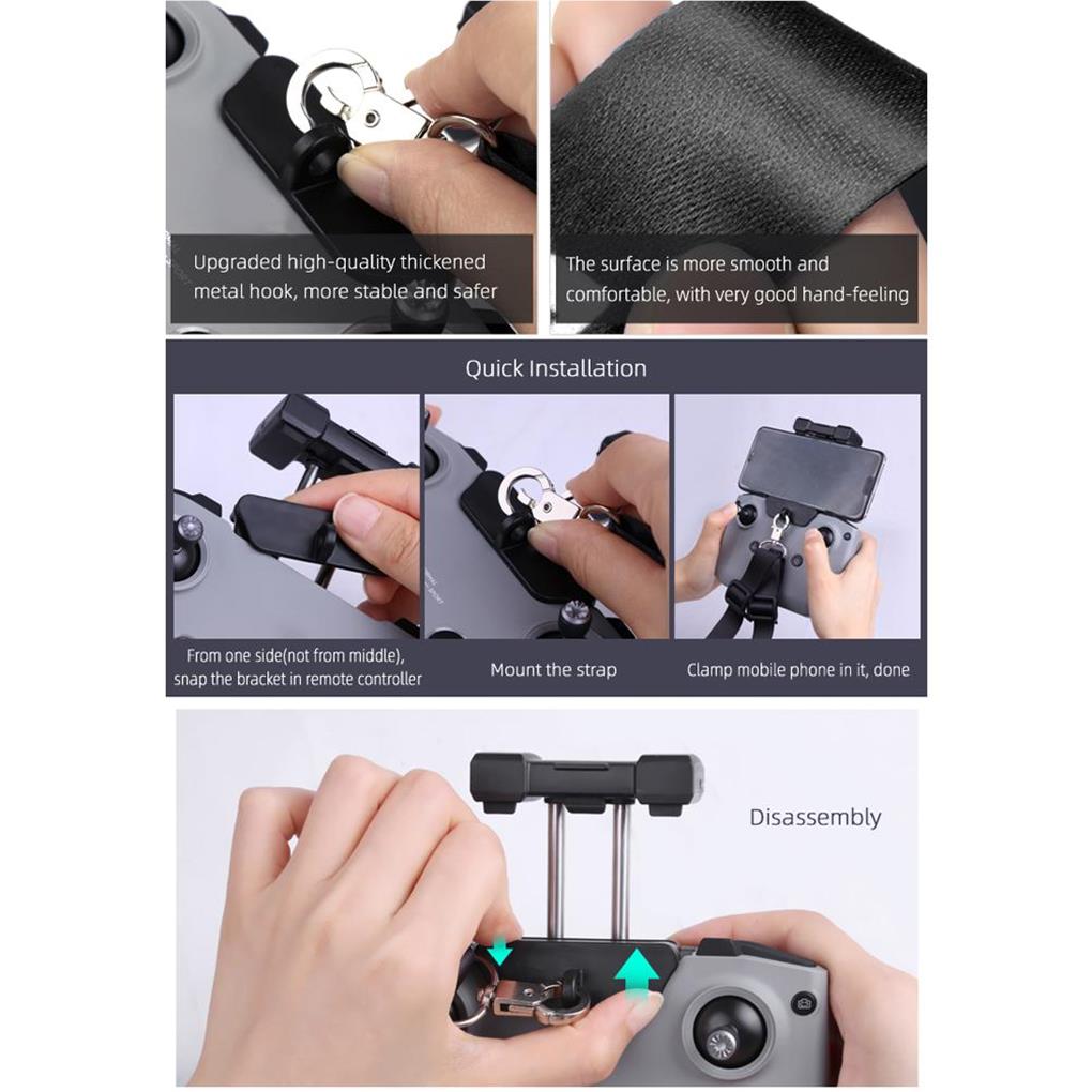 Remote Control Lanyard Bracket Hanging Buckle Holder Rope Controller Safety Sling Replacement for Mini 2 Air 2 Accessories