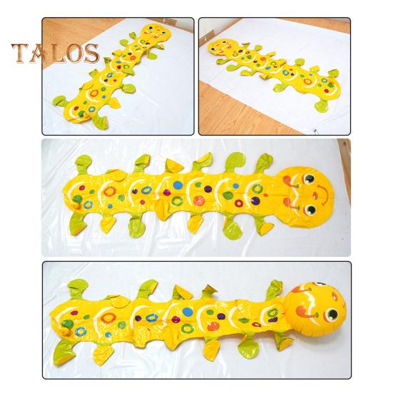 Inflatable Caterpillar Sprinkler Toys Backyard Water Toys for Family Fun Caterpillar Patio Water Sprinkler for Pool Parties Outdoor Games