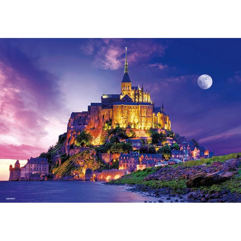 [Made In Japan] Beverly 1000-Piece Jigsaw Puzzle Twilight Mont Saint-Michel Micro Pieces (26 X 38 Cm)