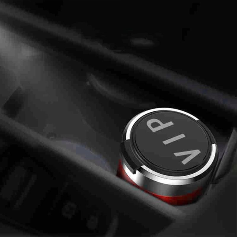 Compact Smokeless Ashtray Detachable Car Cigarette Ashtray with LED Light Car Trash Can for Most Car Cup Holder