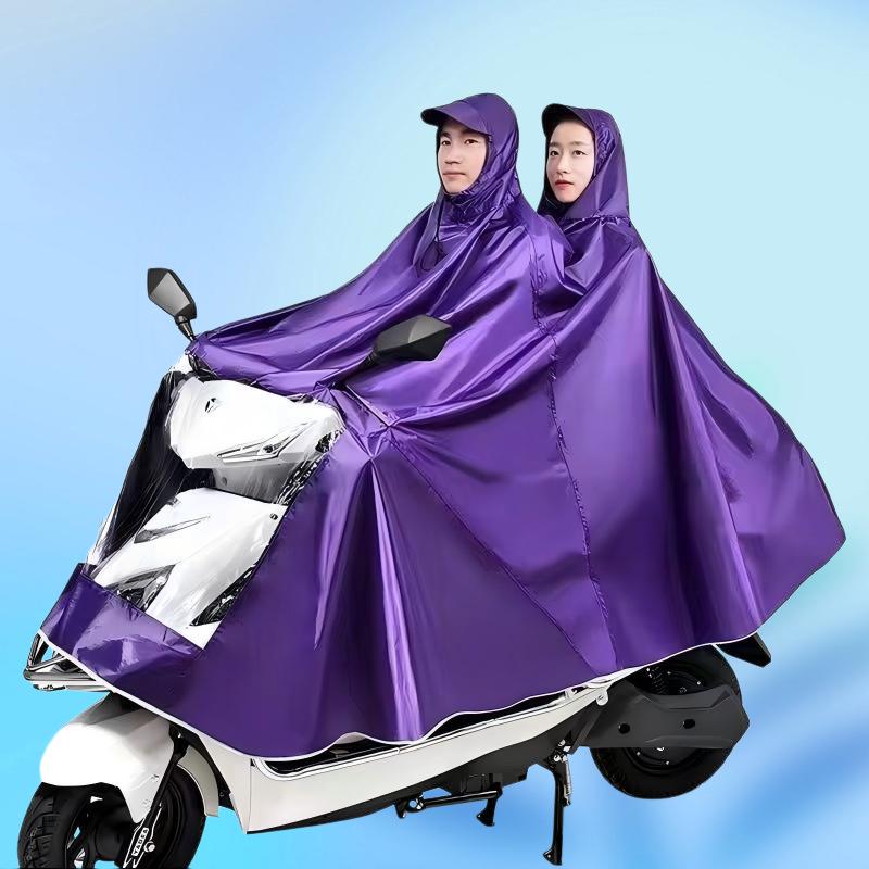 Capa de Montura Impermeable Tallas Grandes para Jinetes Individuales/Dobles - Gruesa, Protección Anti-Lluvia Fuerte para Patinetes Eléctricos y Motocicletas.
