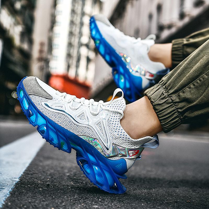 Herresko Joggesko Herre tenis Luksussko Herre casual Trainer Race Pustende mote loafers løpesko for menn