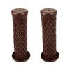 2 Pair Motorcycle Retro Handle Bar Handlebar Grips Dark