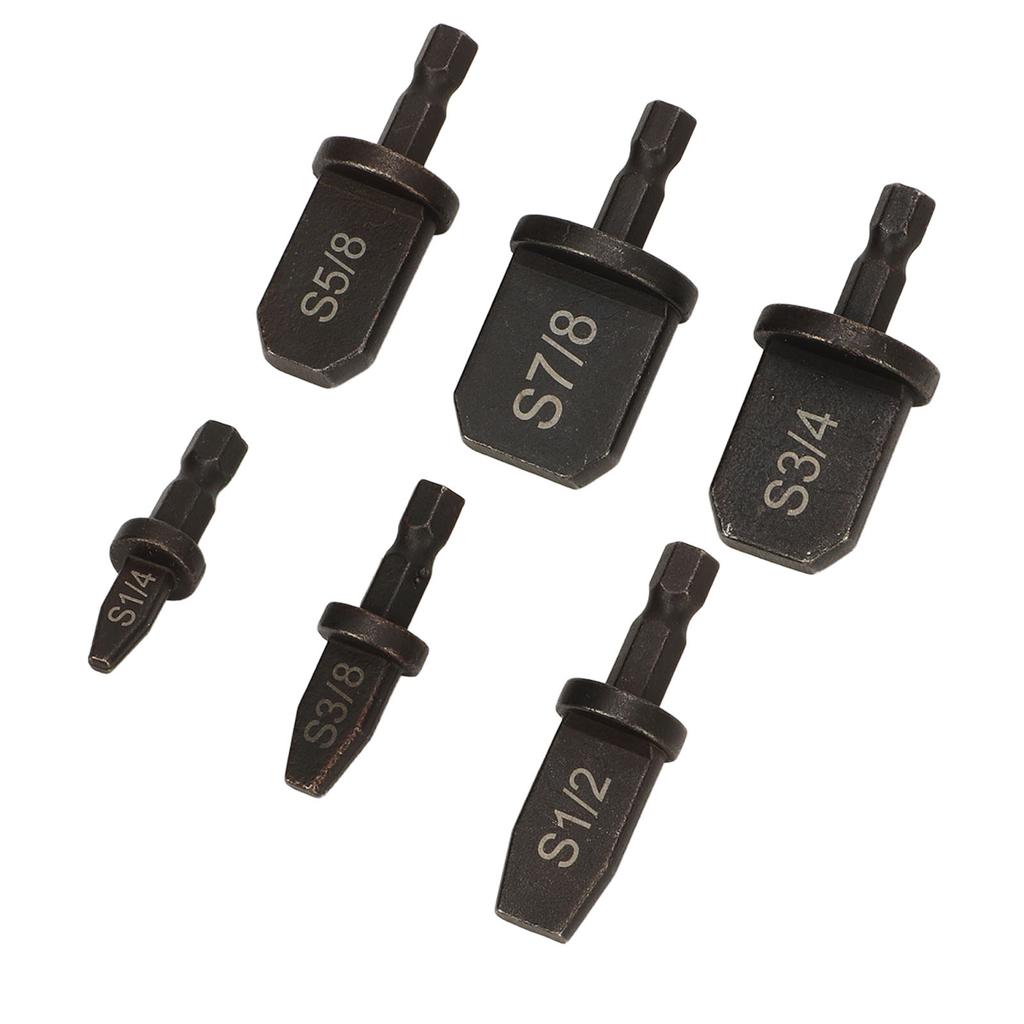 Air Conditioner Tube Reamer Rugged Copper Pipe Expanding Drill Bit Set Hex Handle Expanding Tool