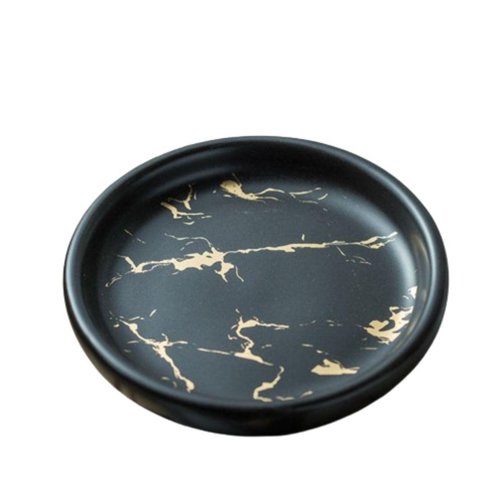 

Легко моющаяся керамическая мыльница, легкая, роскошная, высококачественная мыльница, круглая мыльница для кухни чёрный