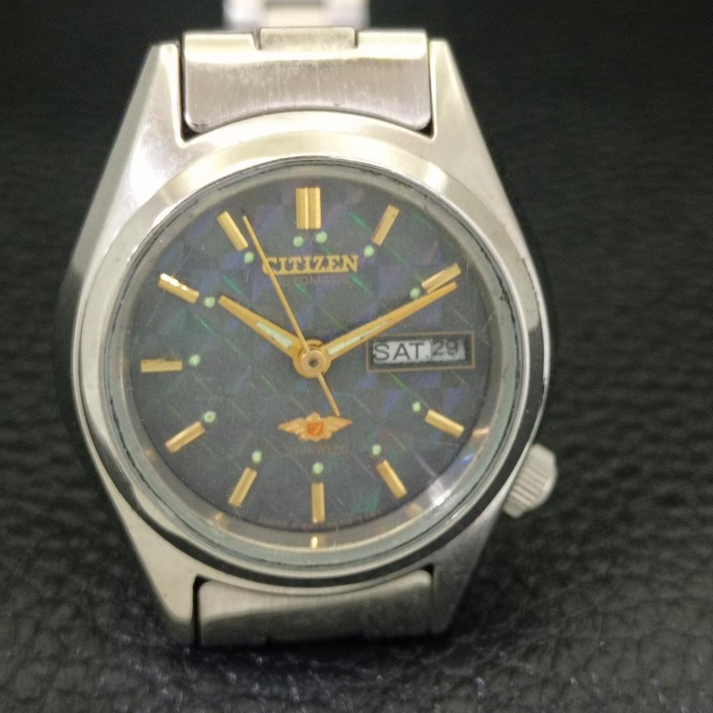 CITIZEN AUTOMATIC VINTAGE JAPAN WOMENS ORIGINAL DIAL WATCH a704235-1 R213i-a704235