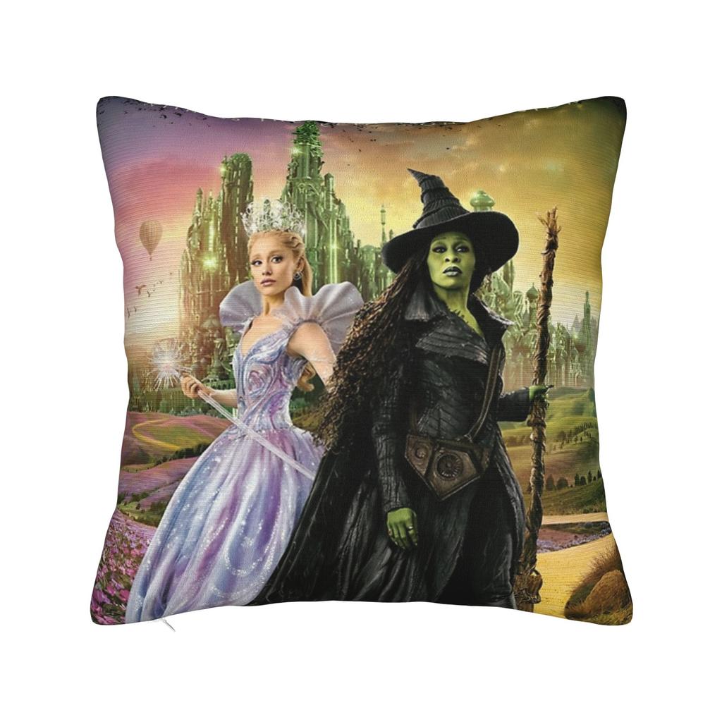 Wicked 2 Musical Movie Glinda Poster Pillowcase Soft Polyester Cushion Cover Decorative  Pillow Case Cover Home Square 40X40cm