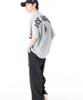 New Era Drop Shoulder Tee 15171181 NER35A2954 LA Snow Gray Black Oversized MLB Apparel L T-Shirt S/S