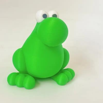 3D Printed Frog Decoration Ornament, Cute and Playful Plastic Animal Decoration, Suitable for Home, Office, Courtyard, Terrace