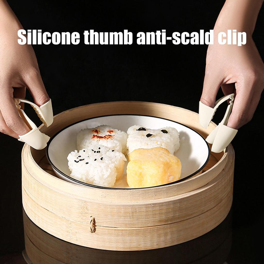 Kitchen Gloves for Oven Silicone Mini Pinch Mitts Kitchen Oven Mitts Heat Resistant Finger Protector Pot Holder Small Kitchen