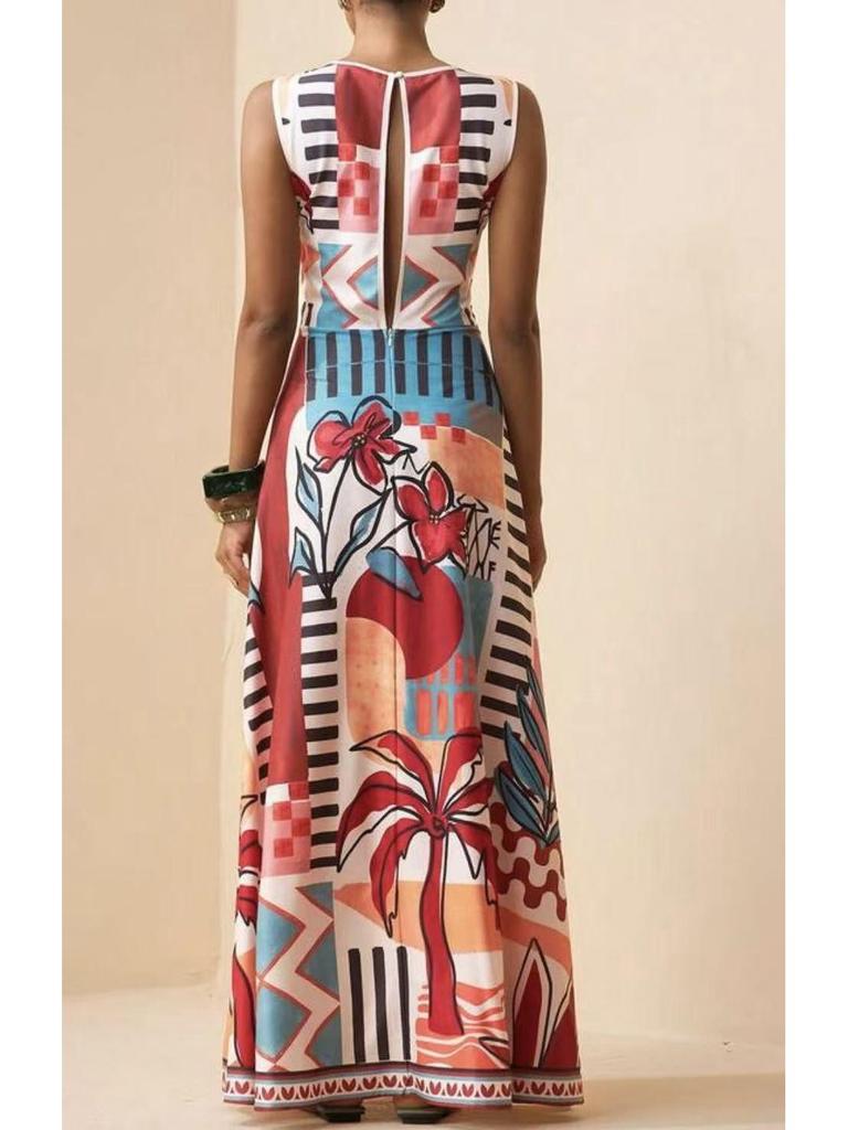 2026 European & American Women's Bohemian Sleeveless Summer Long Dress