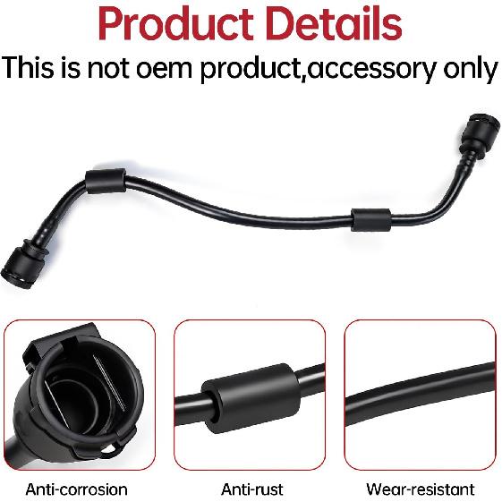 17128602599 Inner Engine Coolant Reservoir Hose for BMW G30 530e 530i 540i G12 740i xDrive Replace 17125A02485