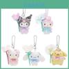 Entzückende Sanrio Fantasy Series Plüsch Schlüsselanhänger Sammlung von Kuromi Cinnamoroll und Melody