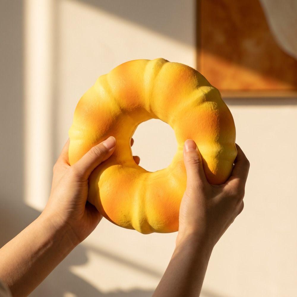 Prank Decoration Donut Bread Squeeze Toy Slow Rising Sensory Fidget Bread  Birthday Gift
