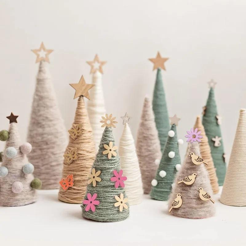 50pcs Wooden Cutouts Table Confetti Rustic Decoration Ornaments Wood Bird Butterfly Flower Slices Wooden Embellishments