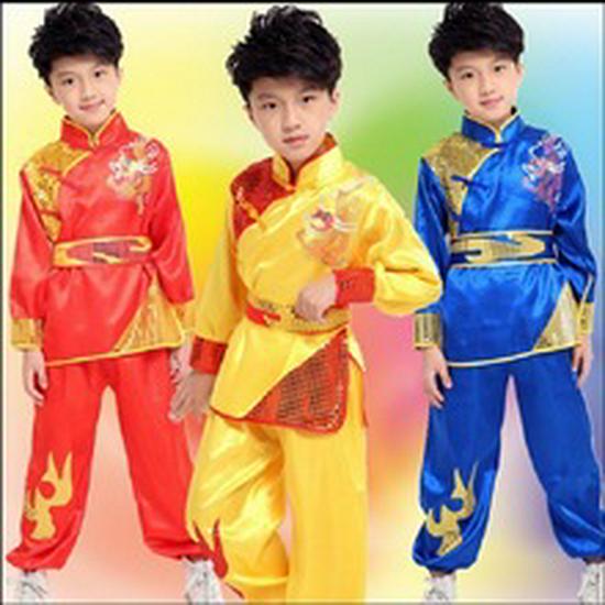Youth Martial Arts Performance Costumes: Short Sleeve Tai Chi & Kung Fu Wear for Children