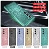 For Samsung Galaxy Z Fold8 Ultra 7 6 5 4 3 2 Mechanical Legend Plating PC Hinge Full Body Cover Rugged Case With Tempered Glass