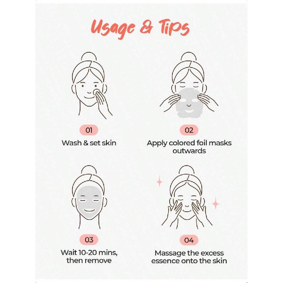 Banobagi Anti-Oxidant Booster Mask 5EA| Korean Collagen Hydrating Face Masks | Beauty Collagen Face Mask Sheet Set | Moisturizing Face Mask Skincare
