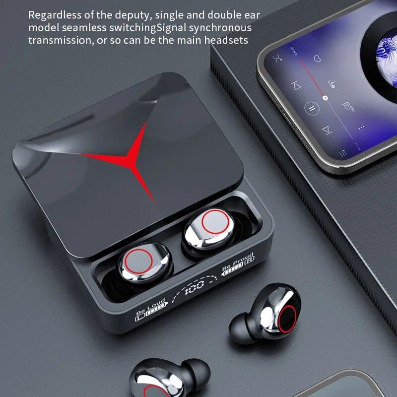 M90 Pro Bluetooth 5.3 Earphones True Wireless Headphone Touch Control Gamer Headset HIFI Stereo Noise Reduction earbuds With Mic