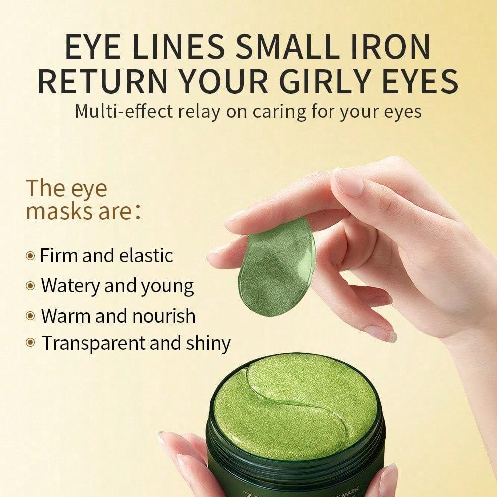 1pc Avocado Moisturizing Eye Mask, Nourishing Crystal Gel Eye Patches, Helps Firm And Repair Eye Are