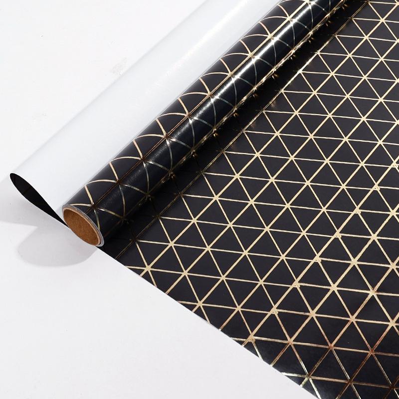 Papel de Regalo Negro Dorado 43x300cm Papel para Envolver Regalos Ramo de Lunares Navidad Día de San Valentín Cumpleaños Regalos Decoraciones Papel