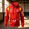 Abbigliamento da Uomo per Primavera e Autunno Red Bull F1 Racing e Motociclismo, Stile di Nicchia Red Bull, Nuovo Stile Stampato a Maniche Lunghe